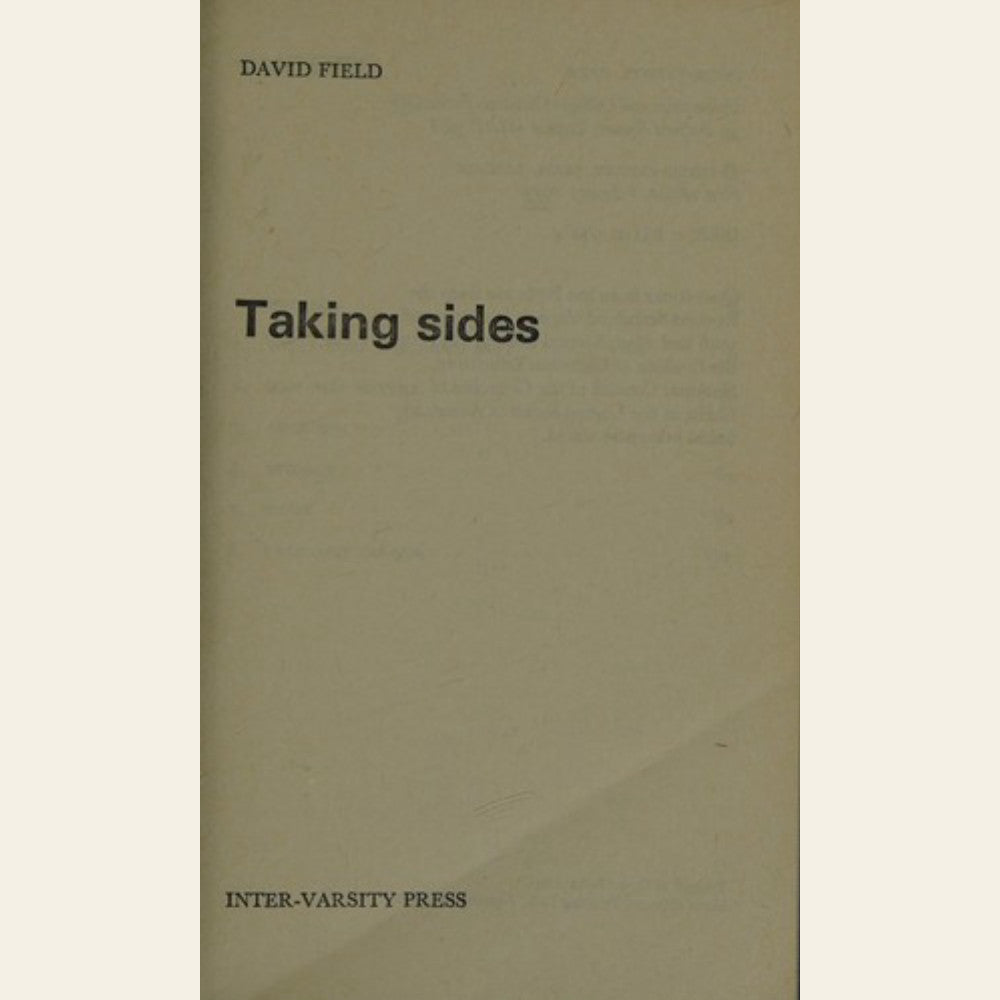 Taking Sides