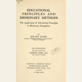 Missionary Principles