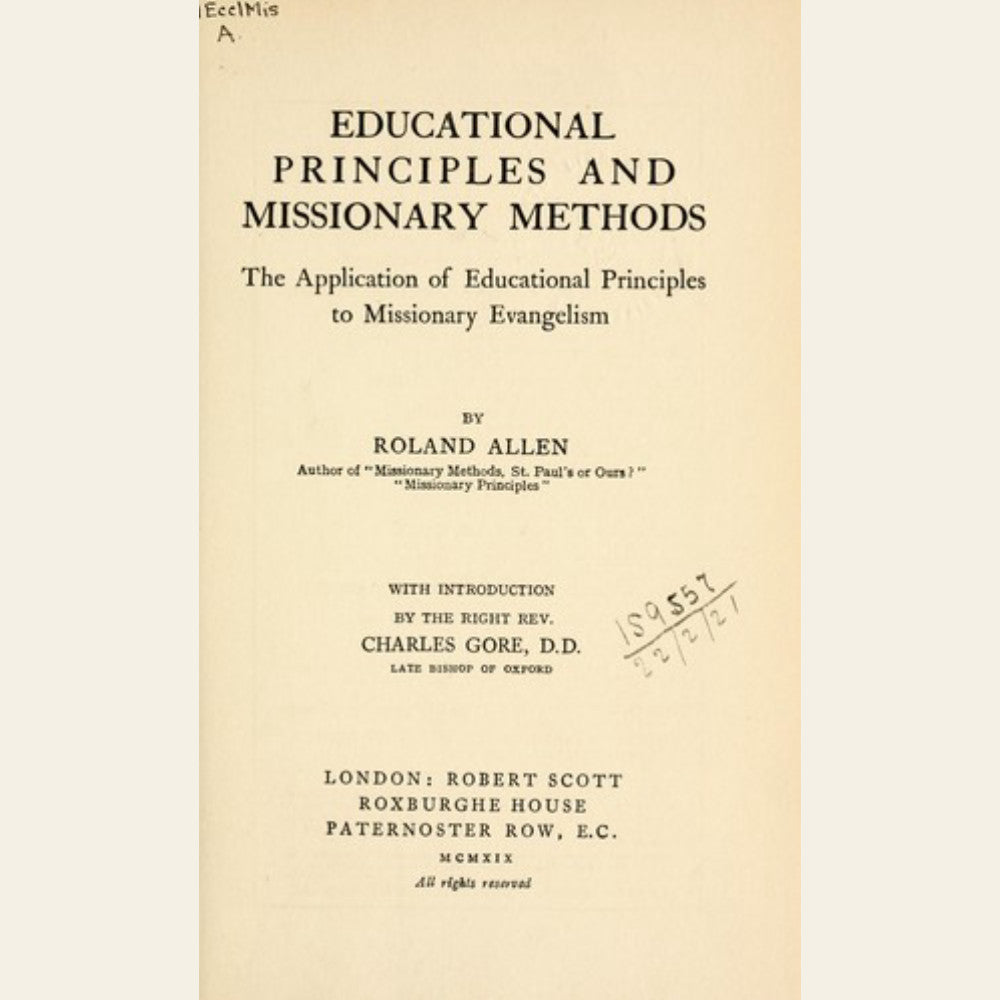 Missionary Principles