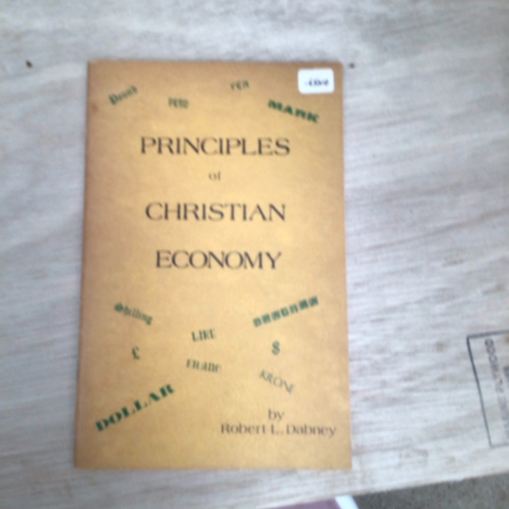 Principles of Christian Economy