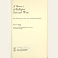 A history of religion East and West